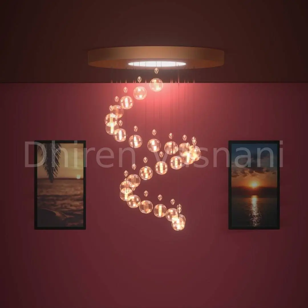 3D Render of a Chandelier