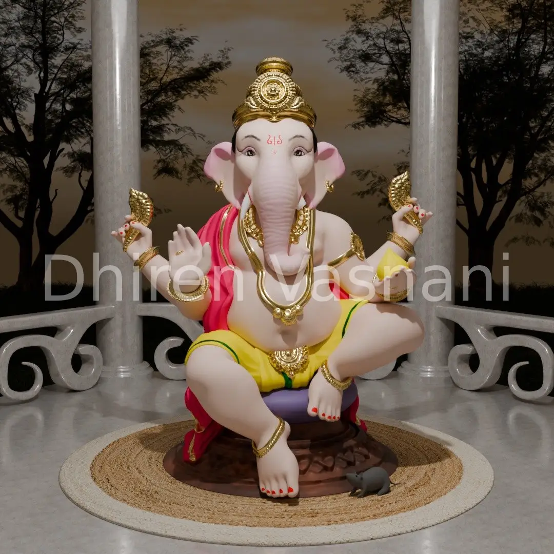 3D Render of Ganesha (A Hindu Diety)