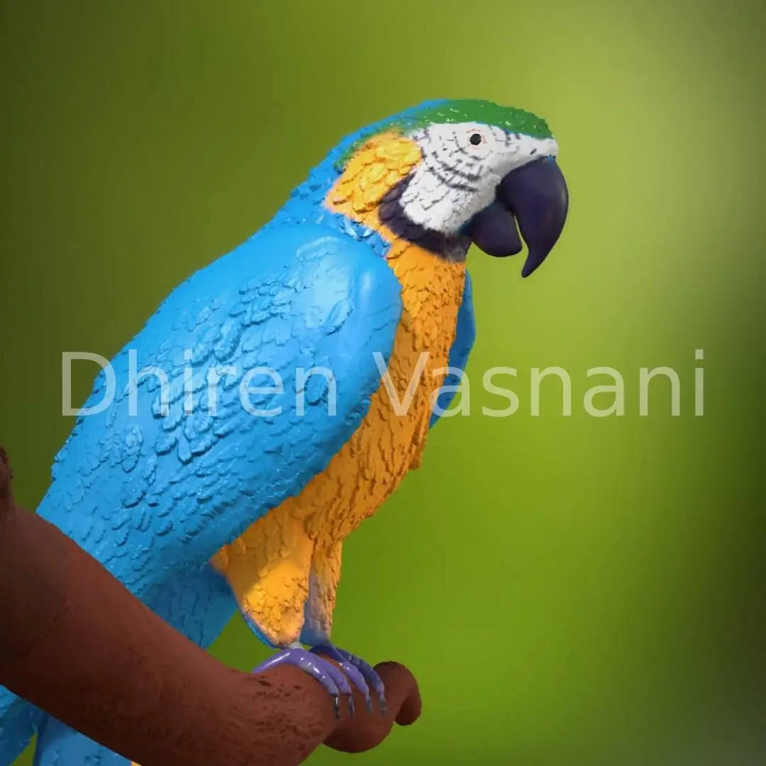3D Render of a Macaw Parrot